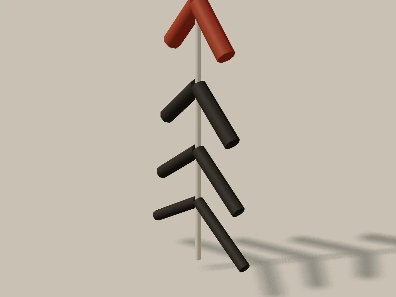 Rendered still: ascending chevrons, the PPC form