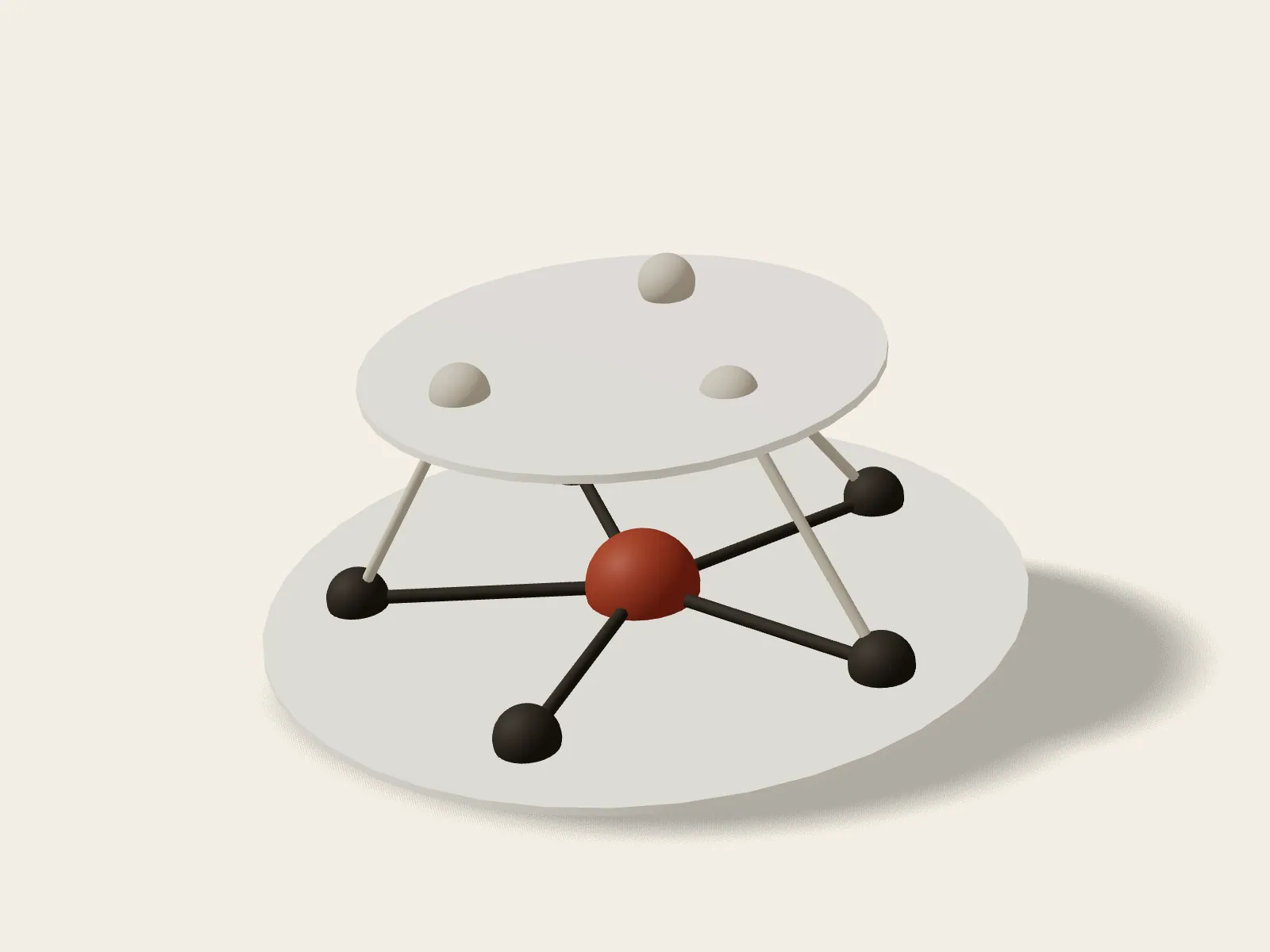 Rendered still: a layered network of nodes, the social form